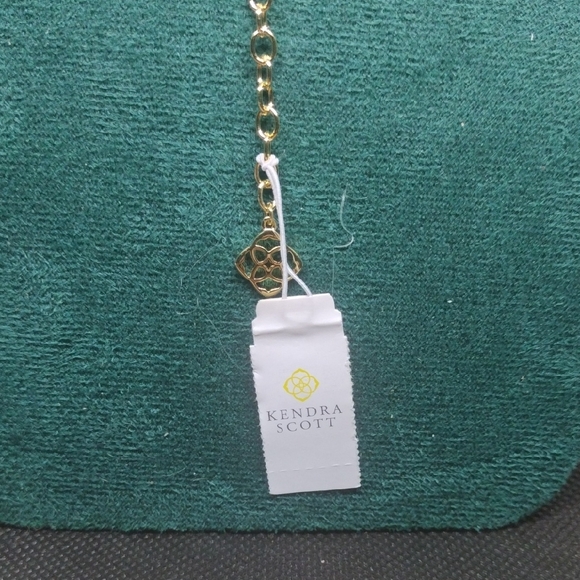 Kendra Scott Gold Necklace with Pink Gemstone - Picture 4 of 11